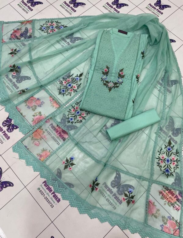 Floral Chicken Kari Acqua Green