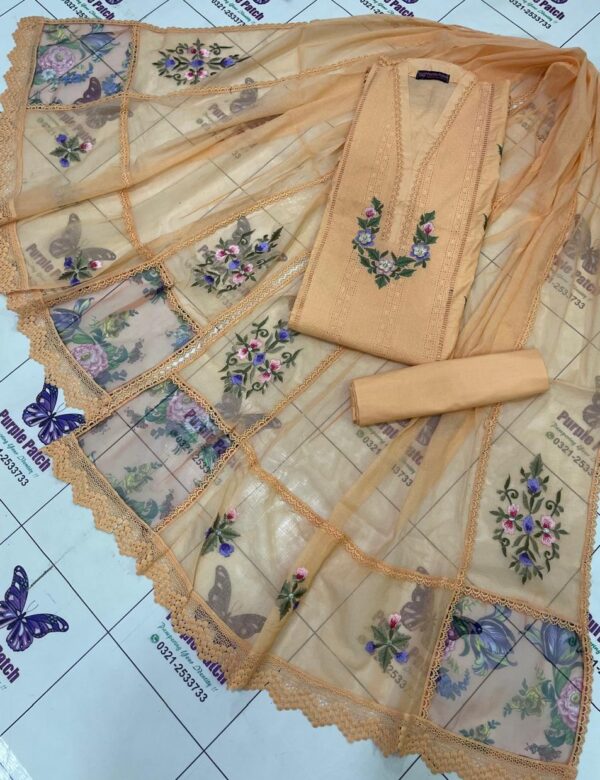 Floral Chicken Kari Peach Orange