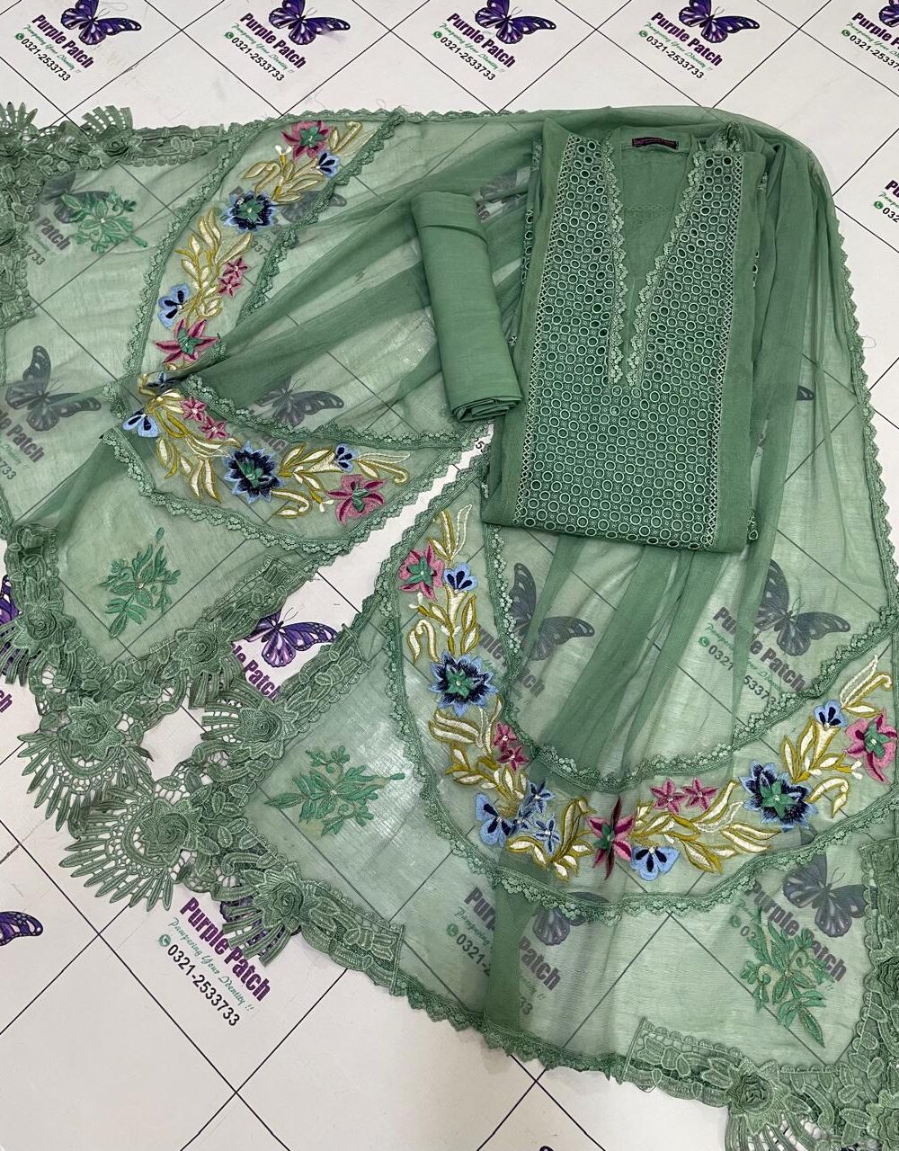 Gulaal Collection Mint Green - Image 3
