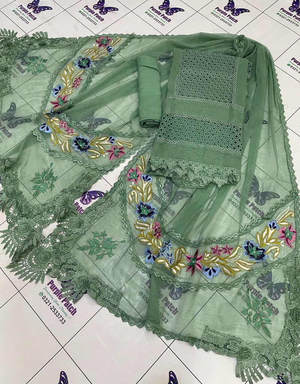 Gulaal Collection Mint Green - Image 4