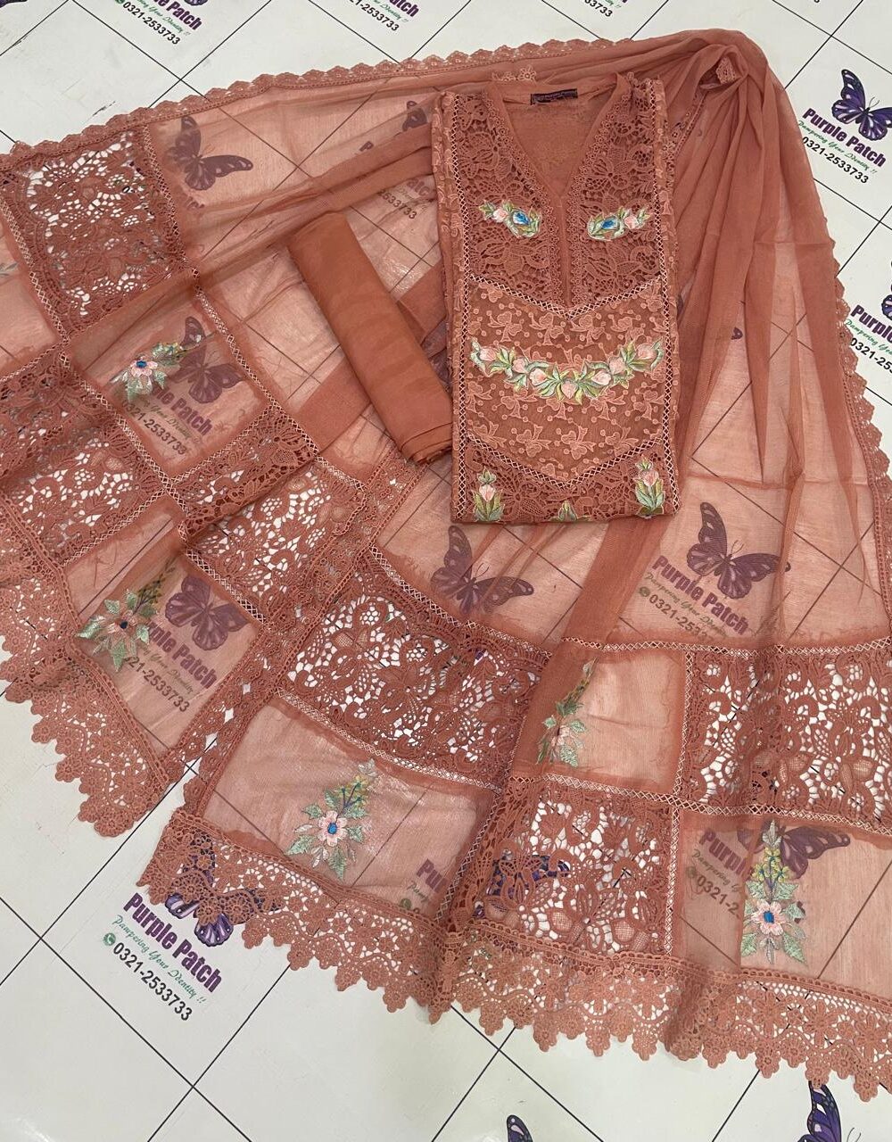 Resham Collection Rust Peach
