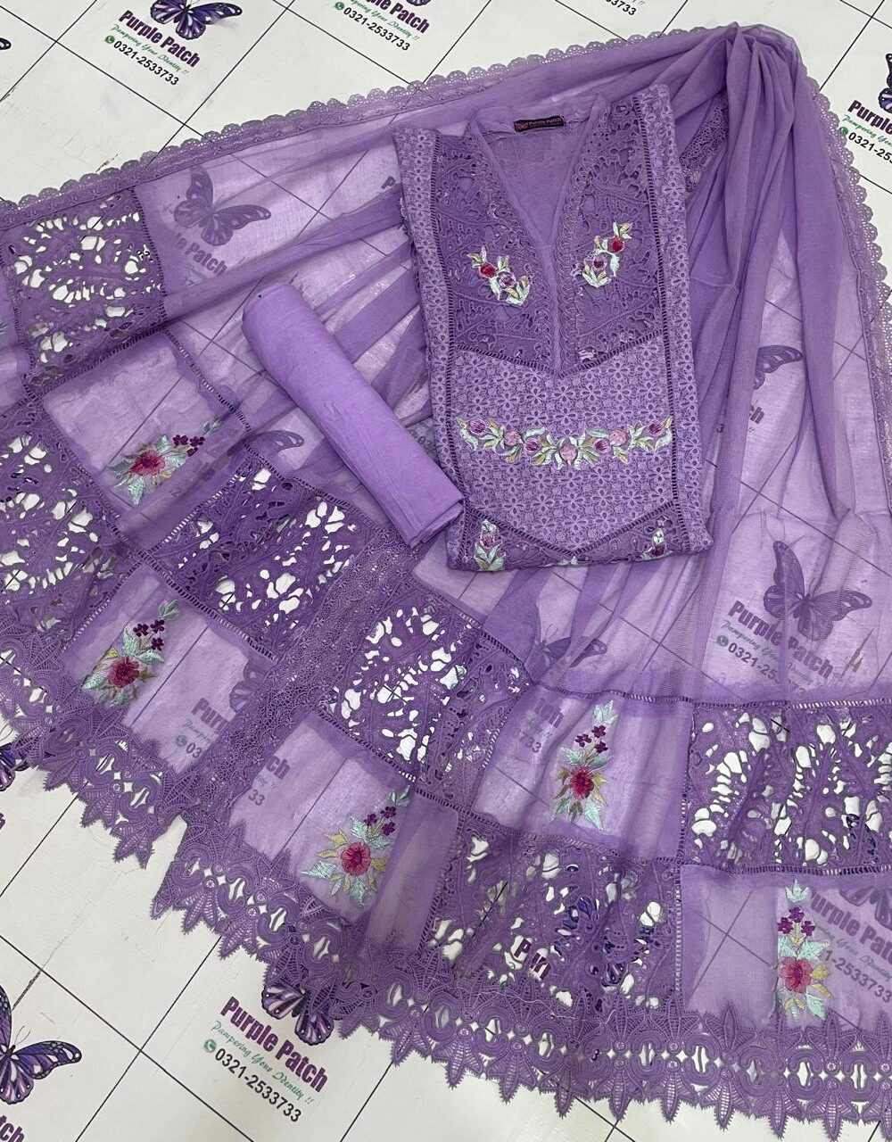 Resham Collection Lilac Purple