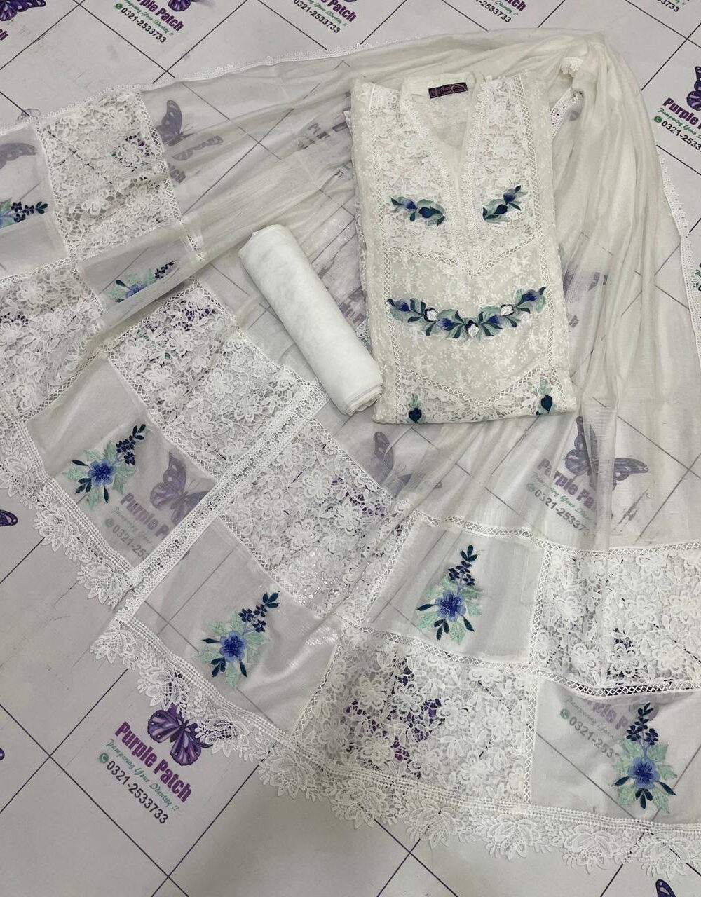 Resham Collection White