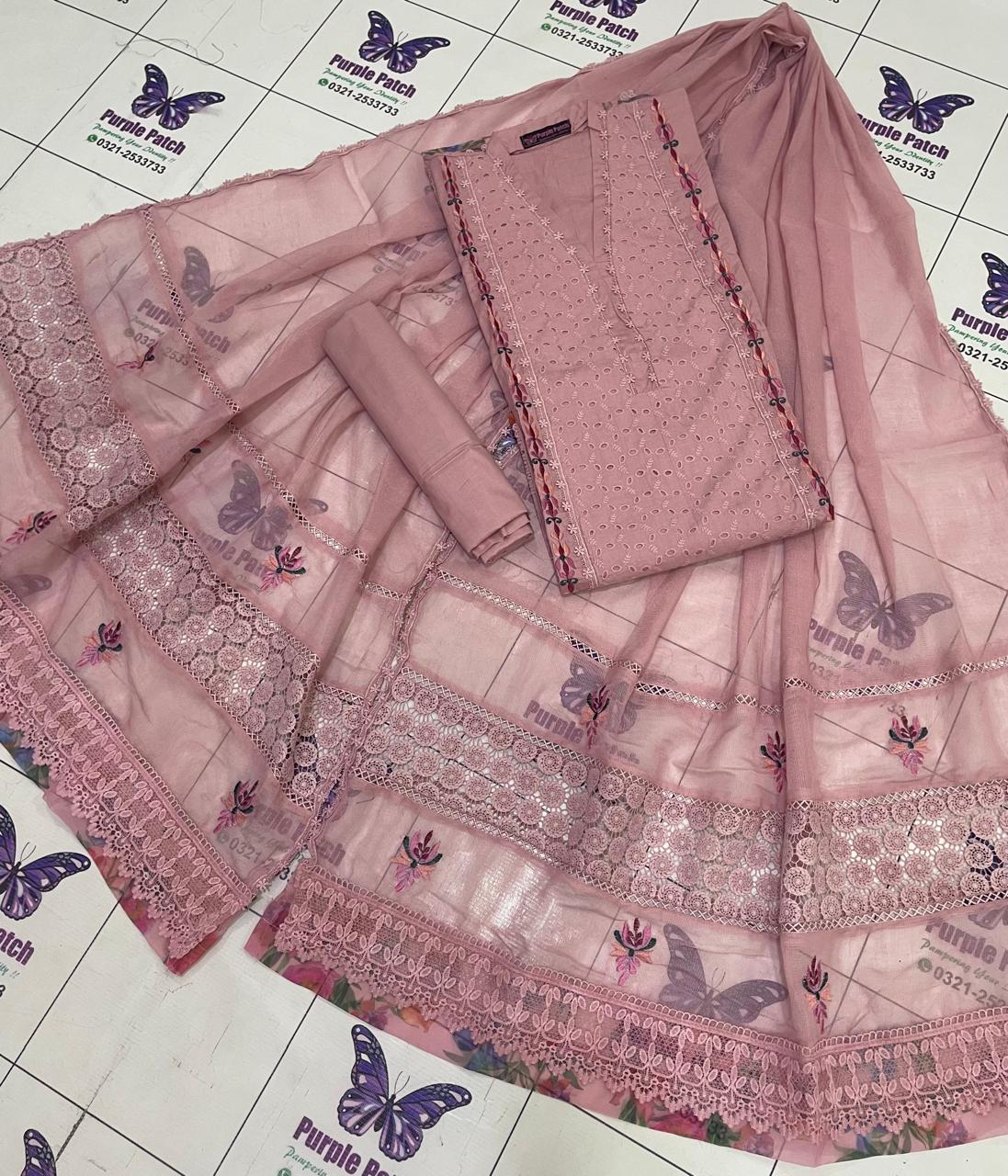Nureh Collection ( luxury Lawn ) Teapink