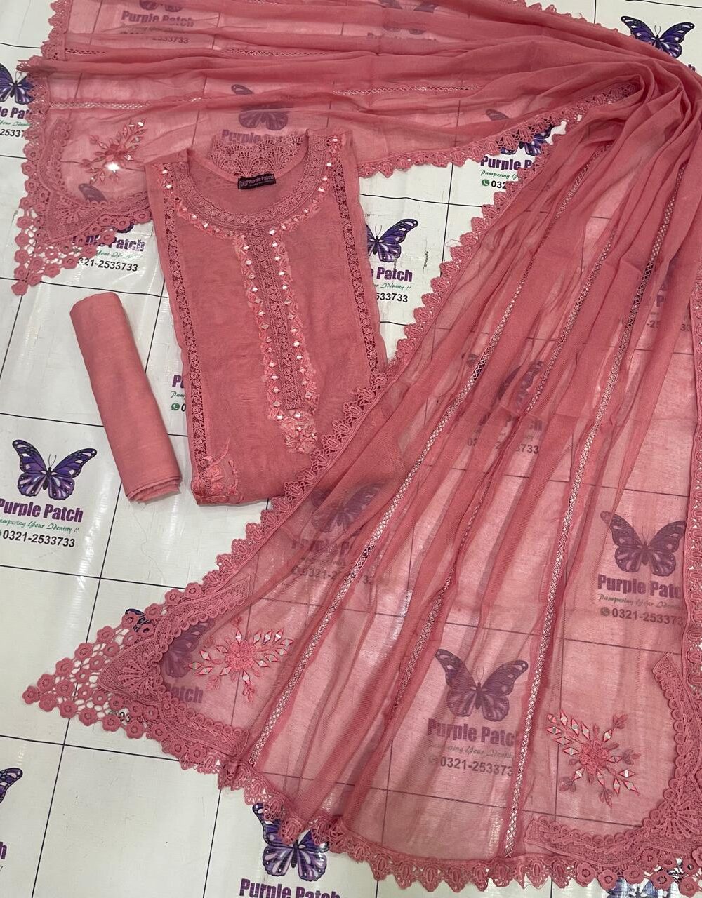 Dilnaz Collection Peach Pink - Image 4