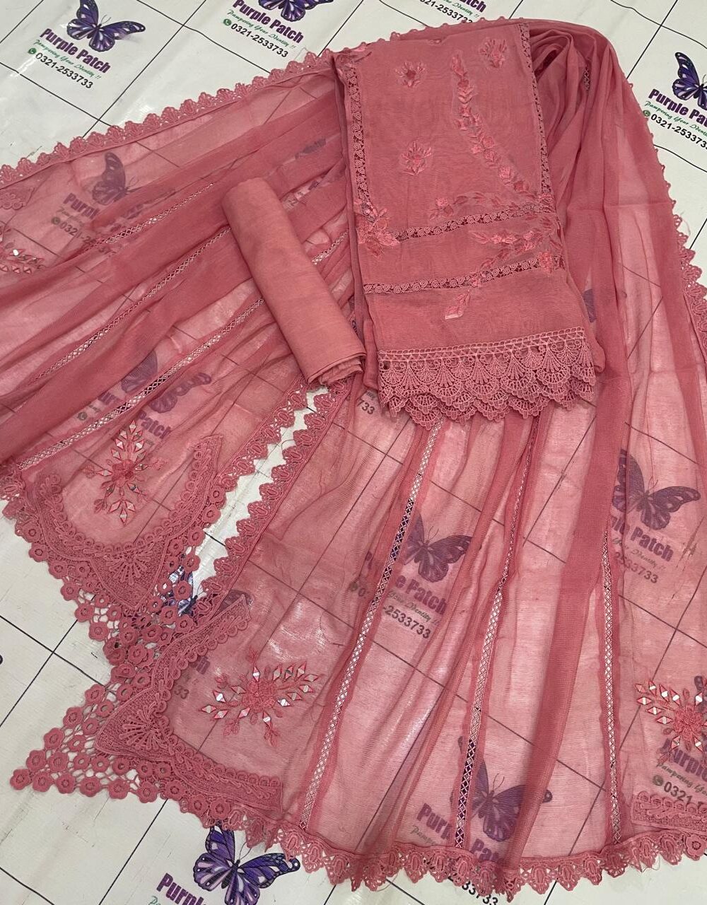 Dilnaz Collection Peach Pink - Image 3