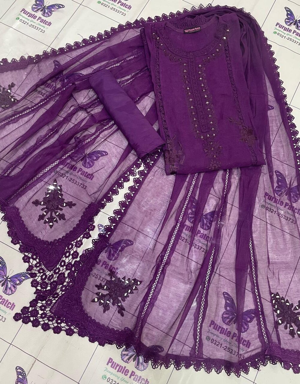 Dilnaz Collection Brinjal Purple