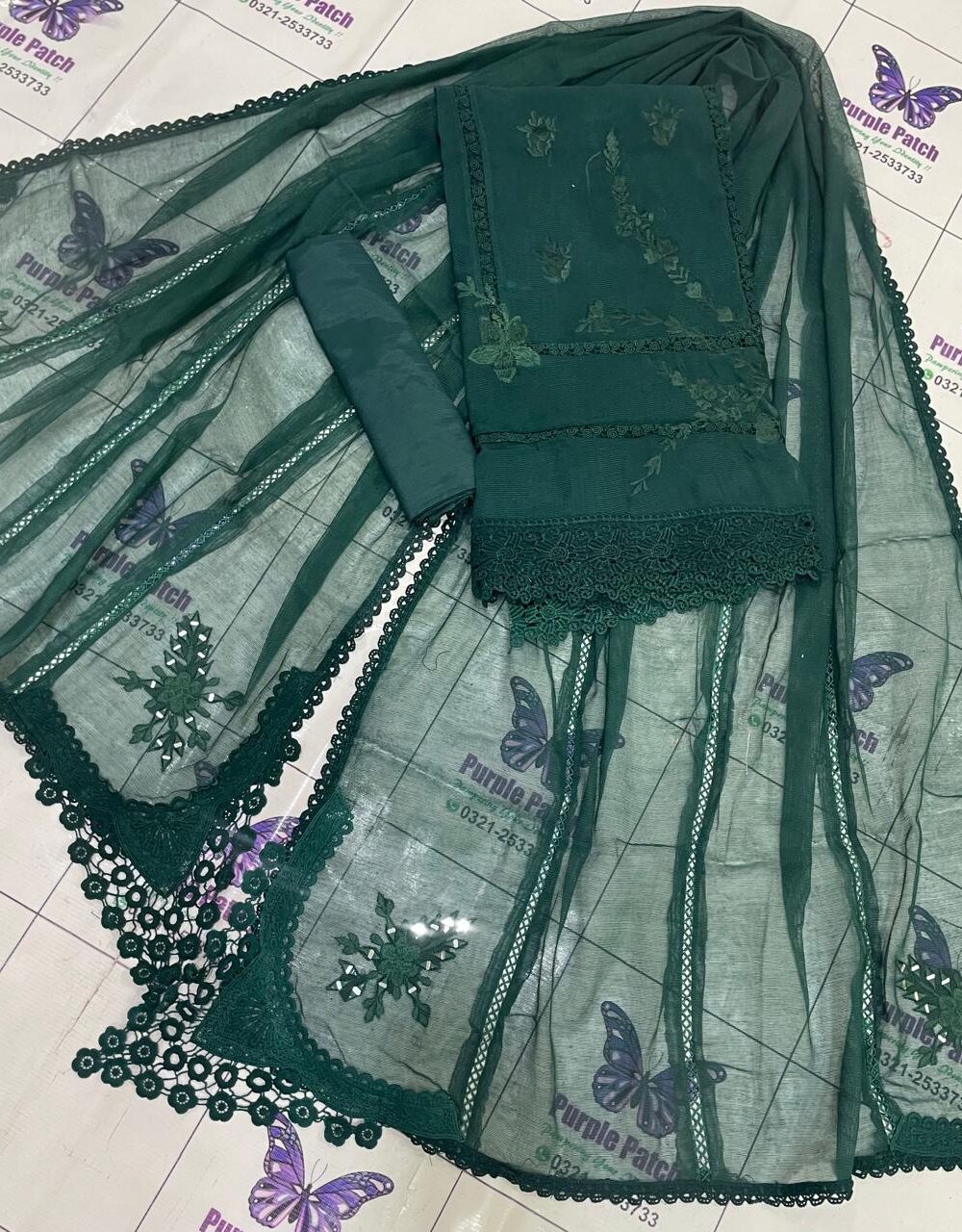 Dilnaz Collection Peacock Green - Image 3