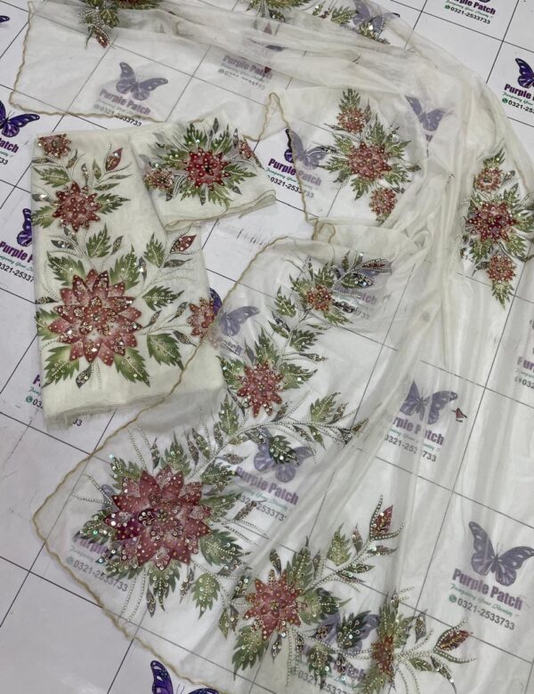 Hand Paint Hand Work Collection White