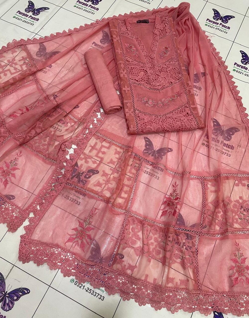 Khanak Collection Peach Pink
