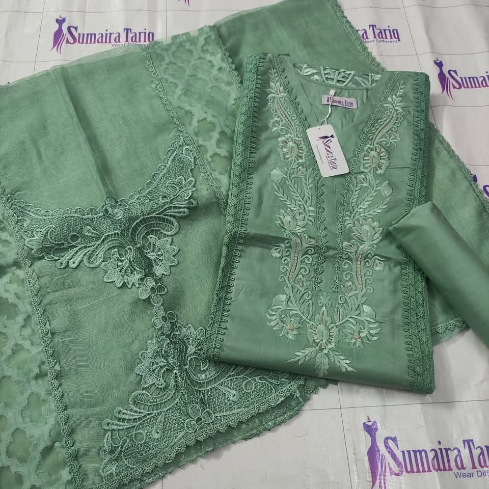 Gul e Rana Mint Green Lawn Collection
