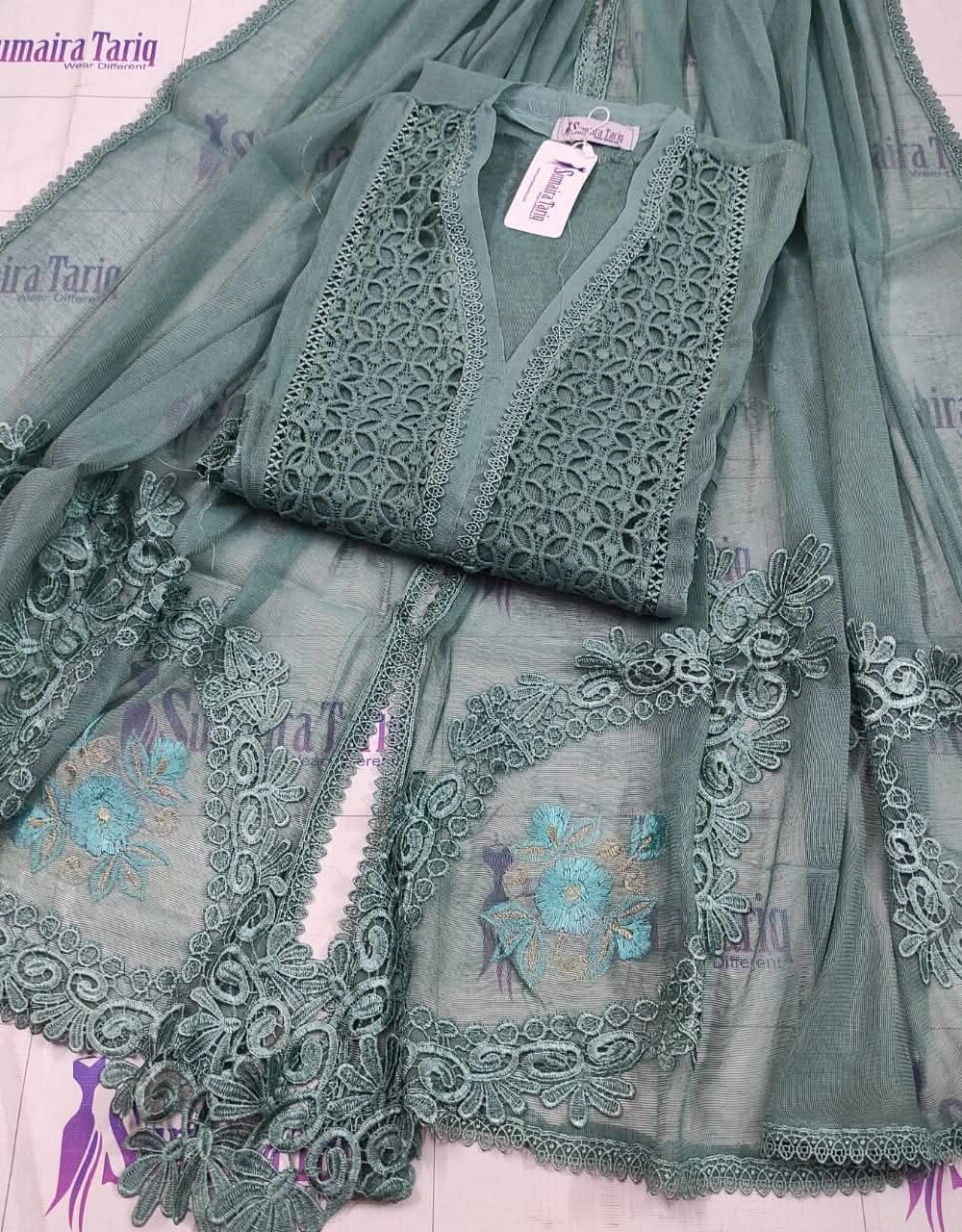 3 d Korshia Mint Green