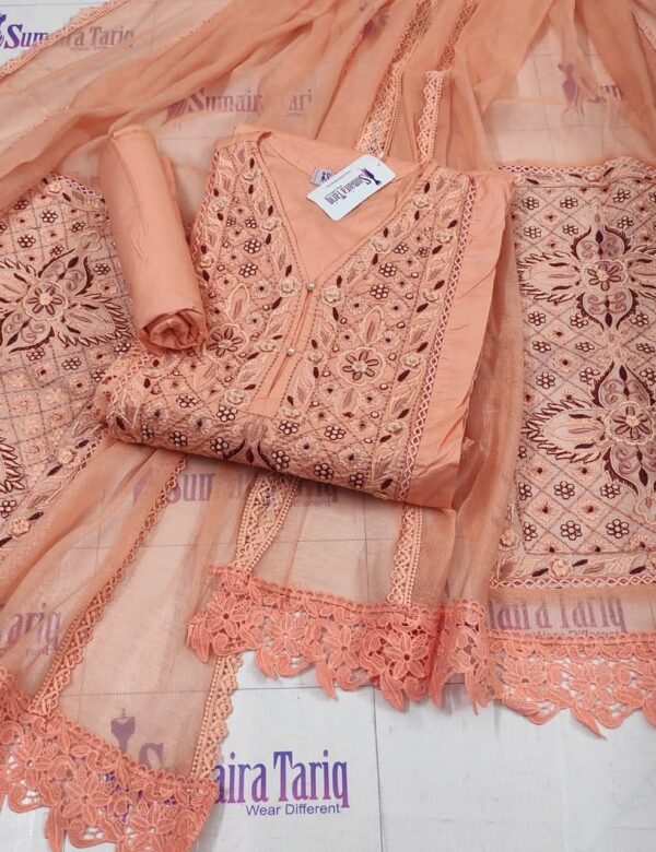 Peach Phulkari