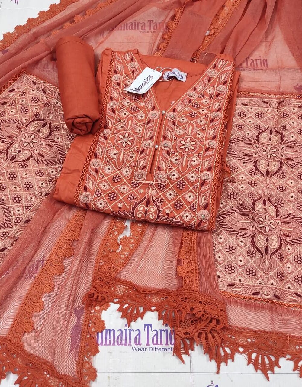 Rust Phulkari