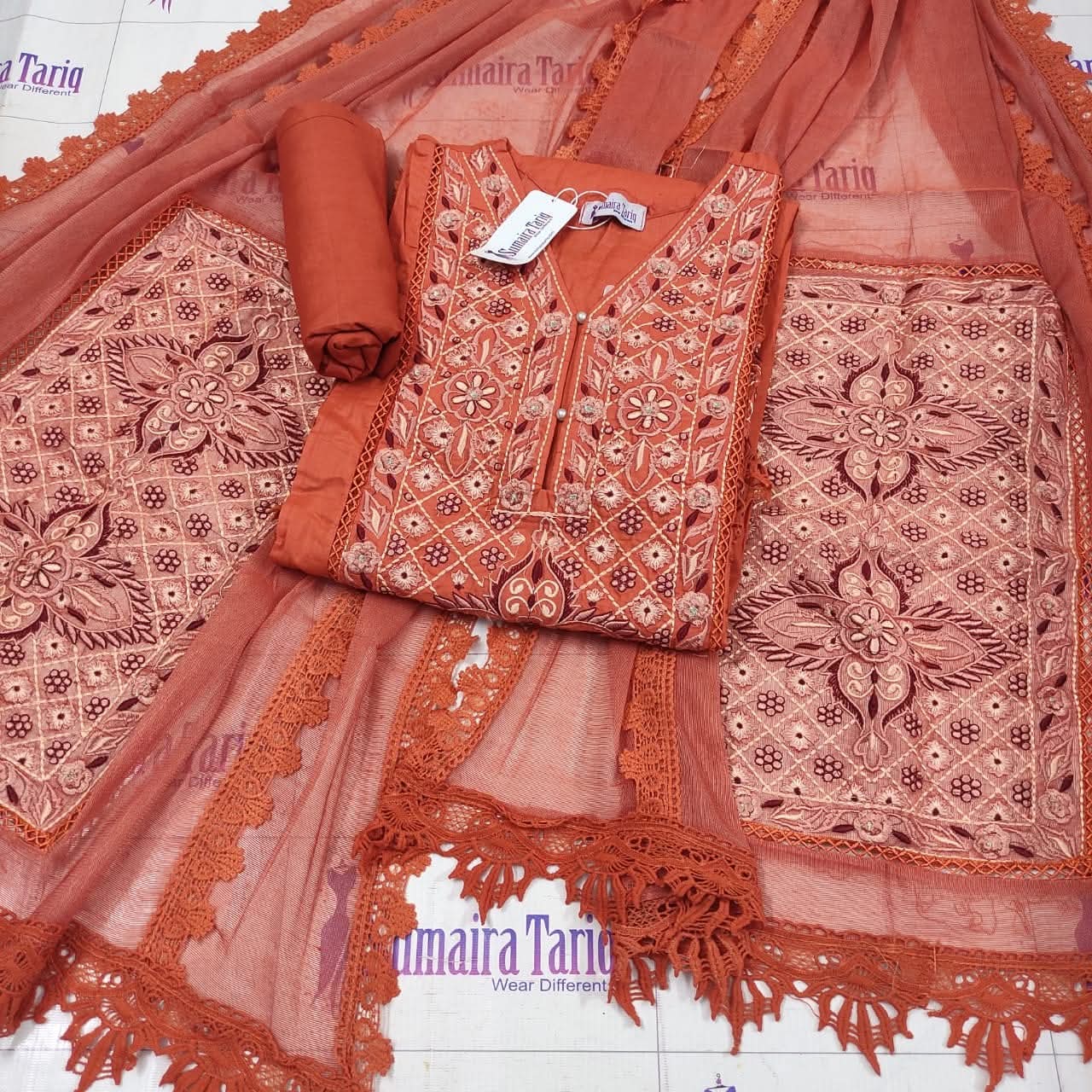 Rust Phulkari