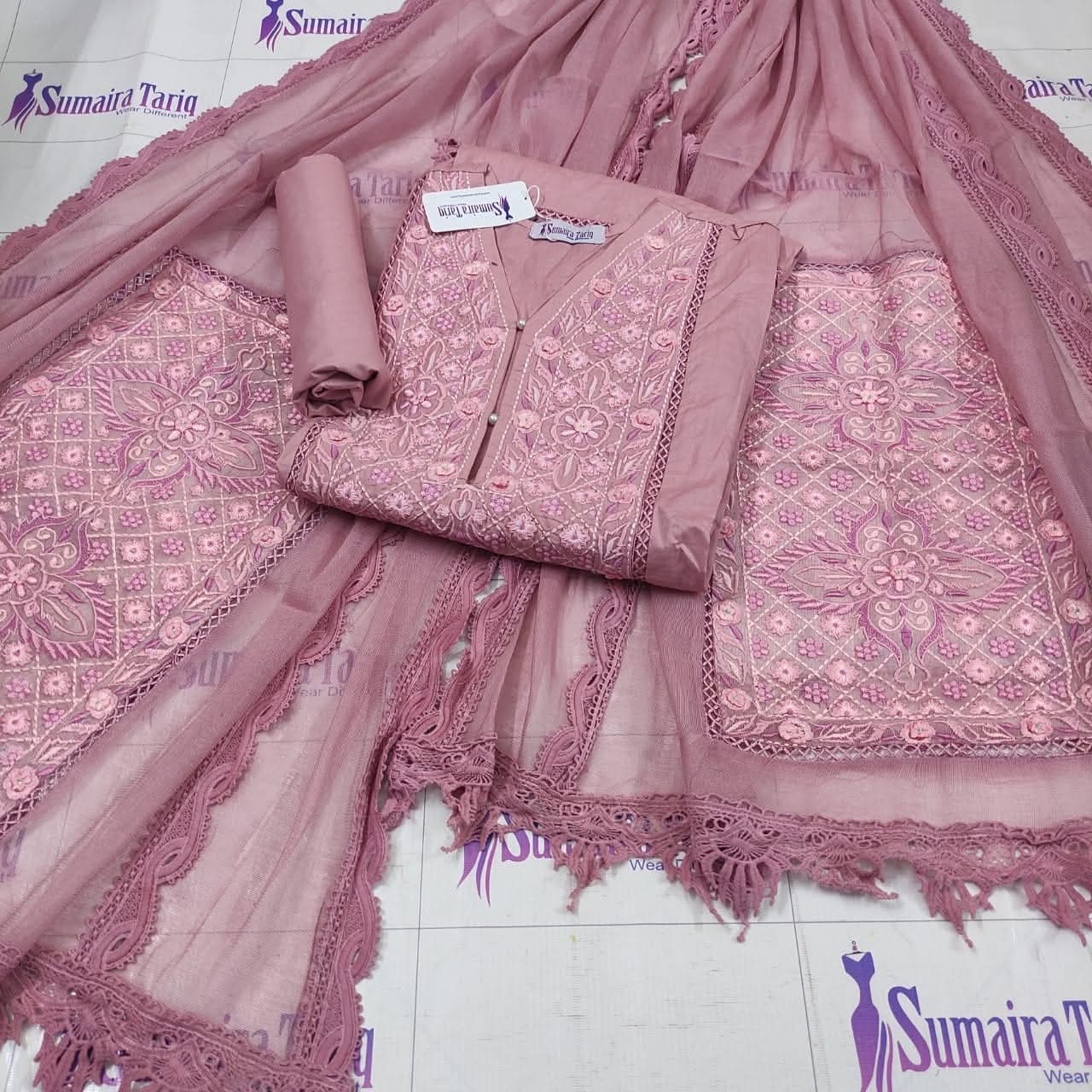 Teapink Phulkari