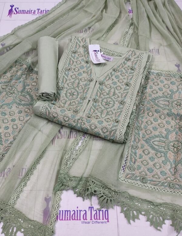 Pista Green Phulkari