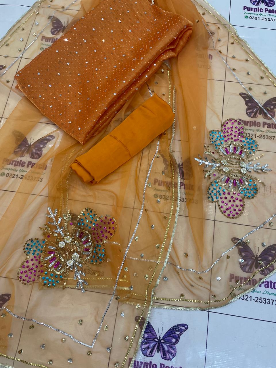 Orange Muse work with stone work