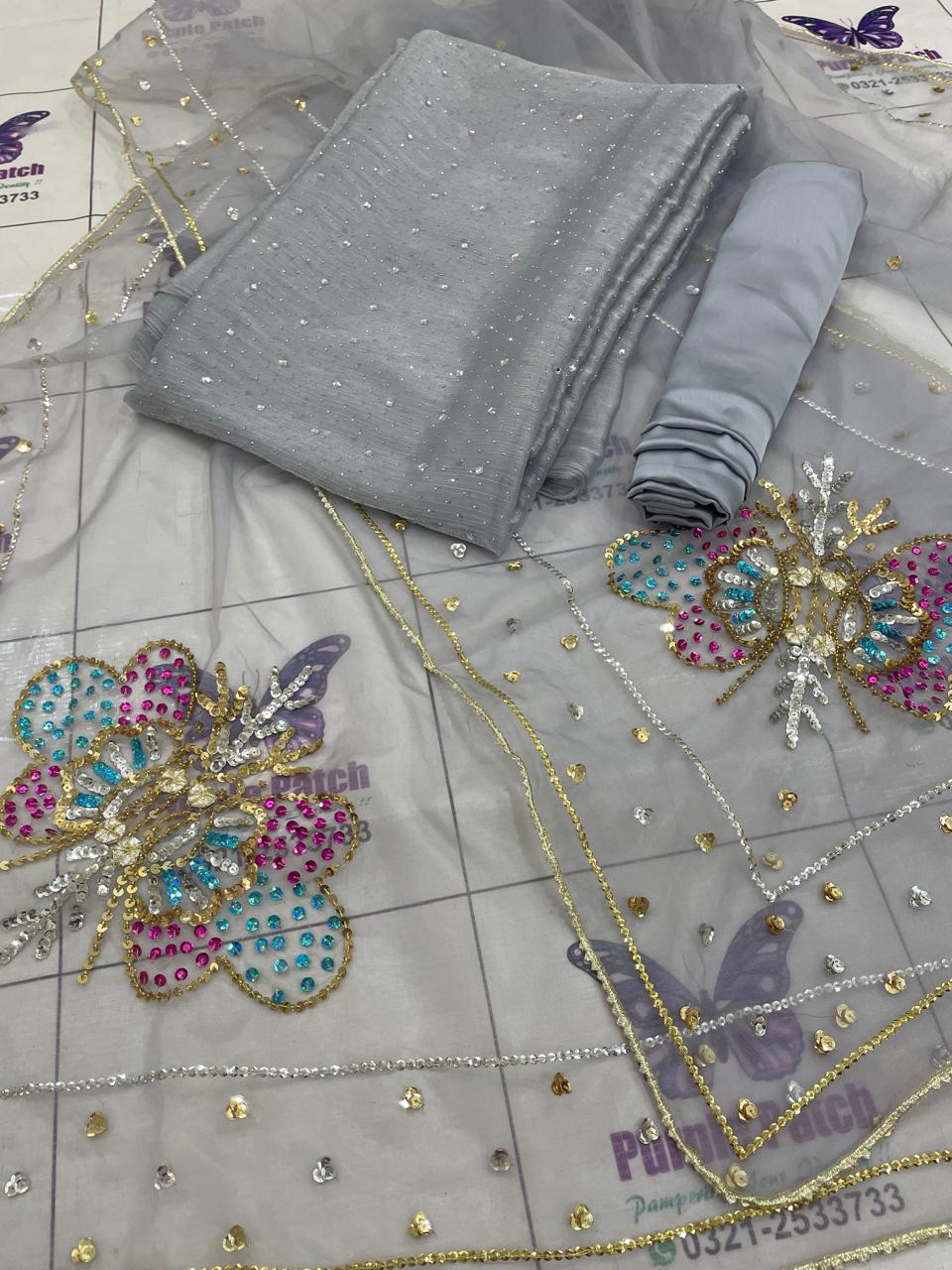 Sliver Grey Muse work with stone work