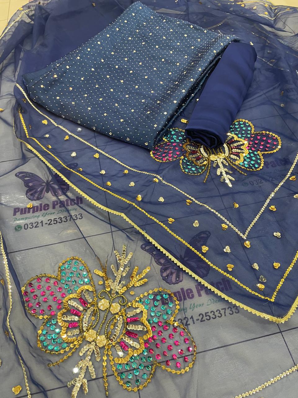 Royal Blue Muse work with stone work