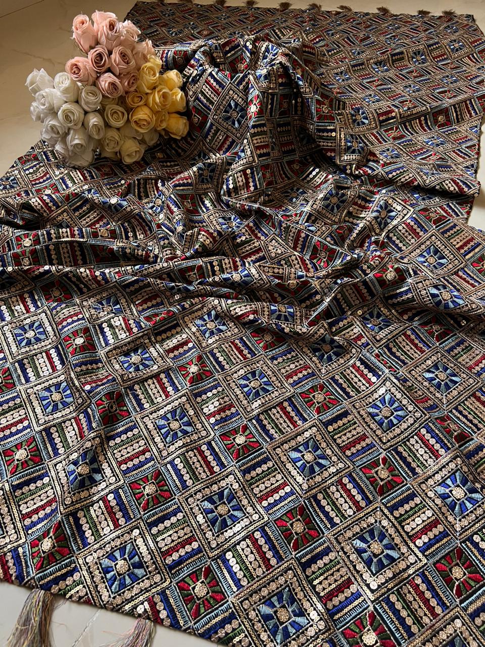 Zari Embroided Shawl