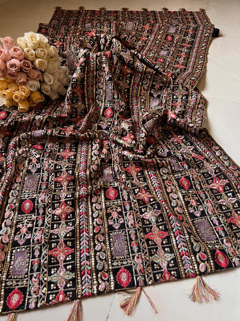 Zari Embroided Shawl