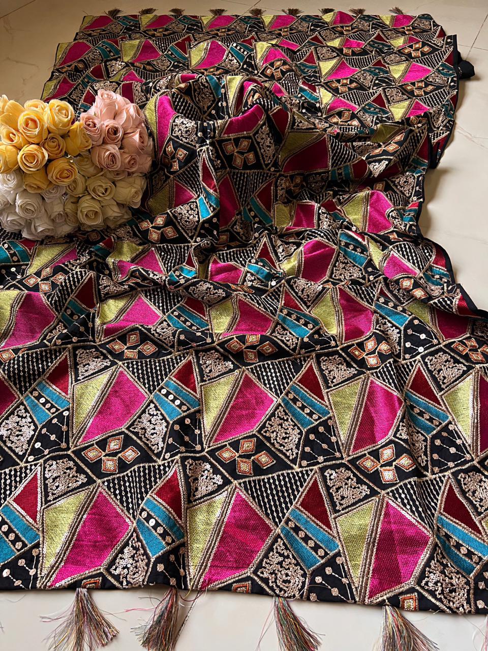 Zari Embroided Shawl