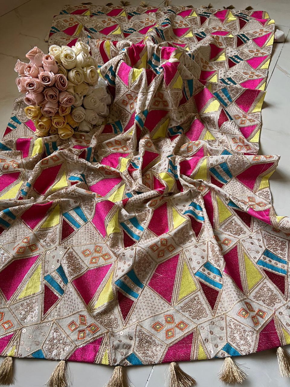 Zari Embroided Shawl