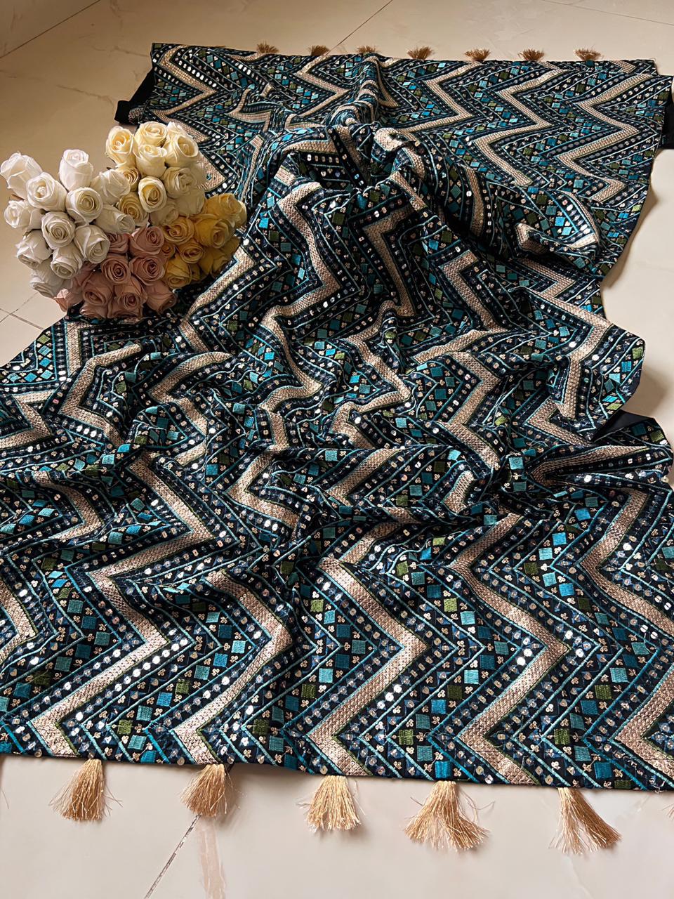 Zari Embroided Shawl