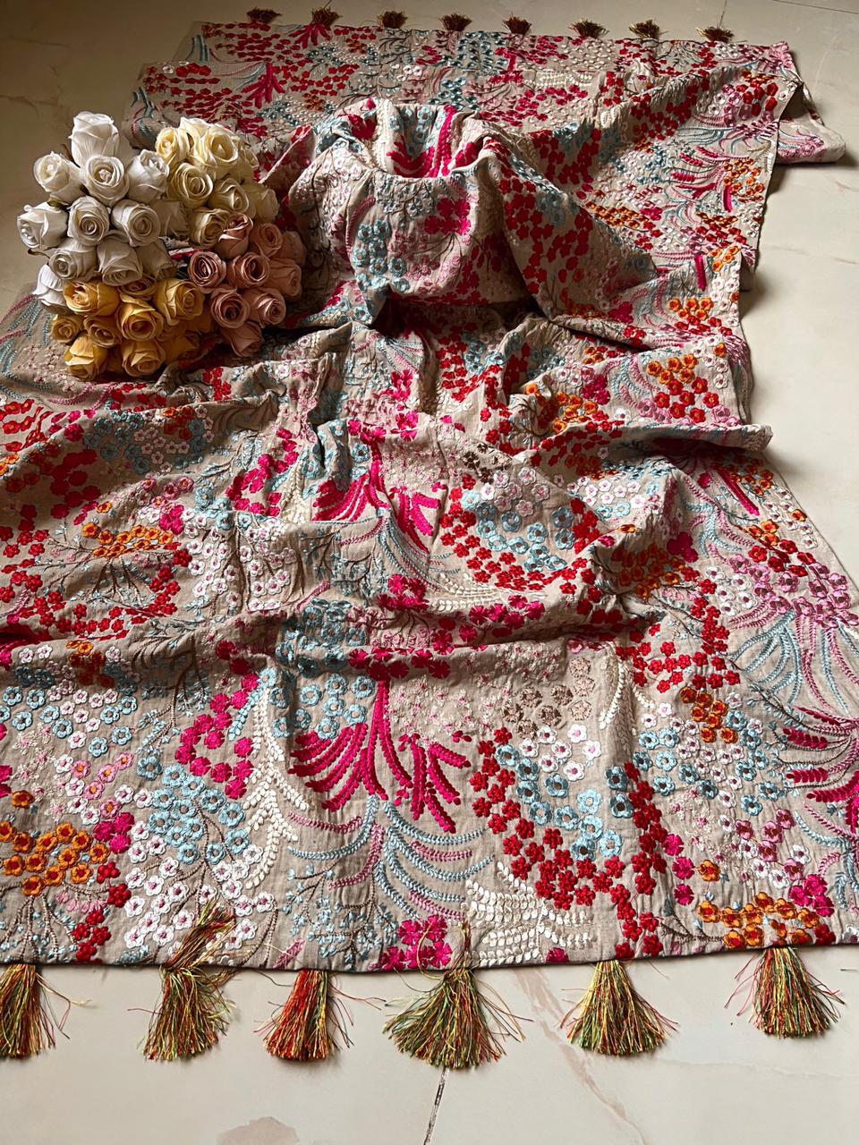 Zari Embroided Shawl