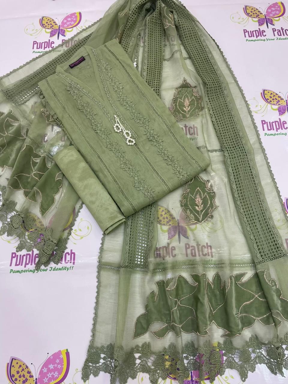 Makhmal Pista Mint Green