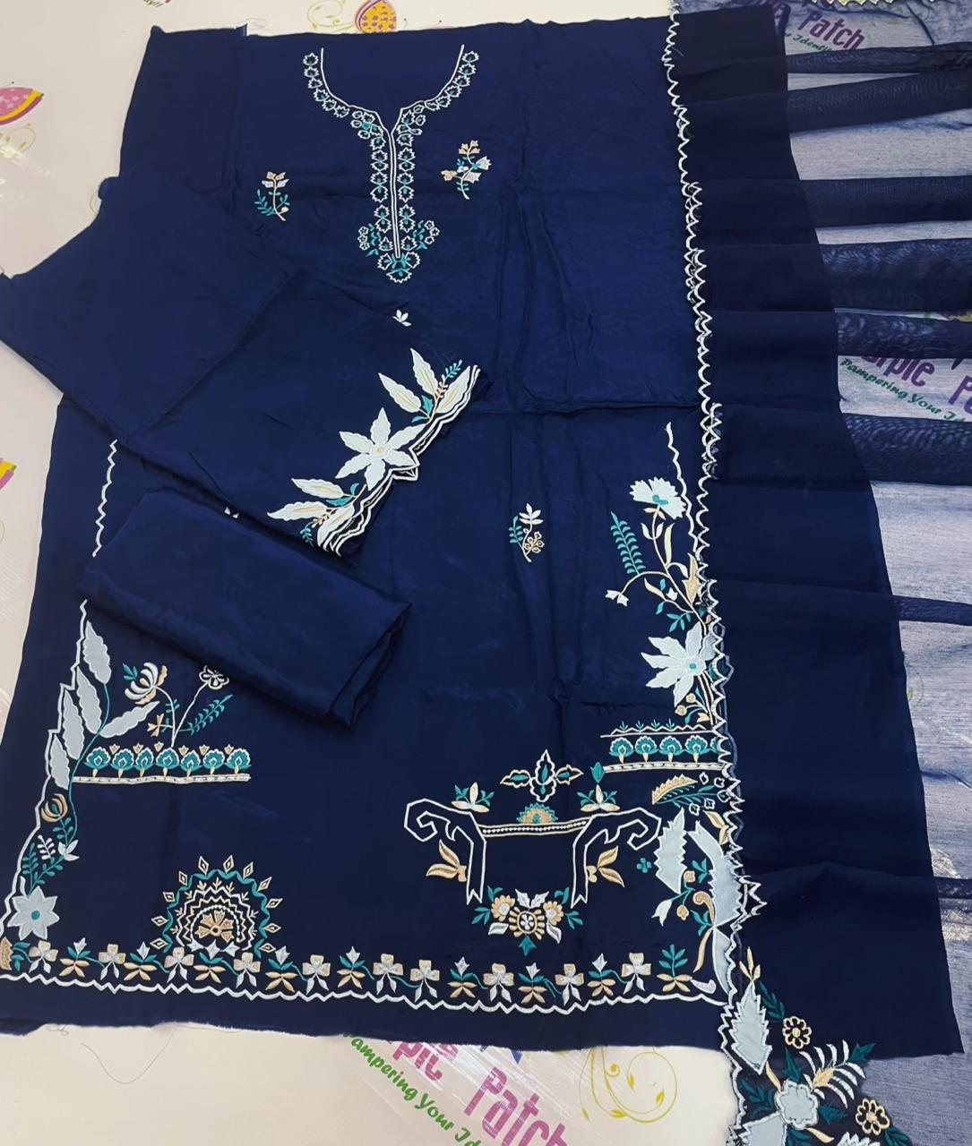 Navy Blue Bahara Collection