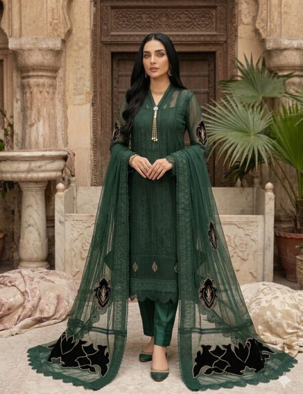 Makhmal Bottle Green