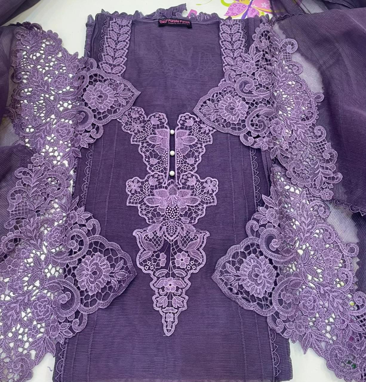 Noor E Khas Mouve Purple