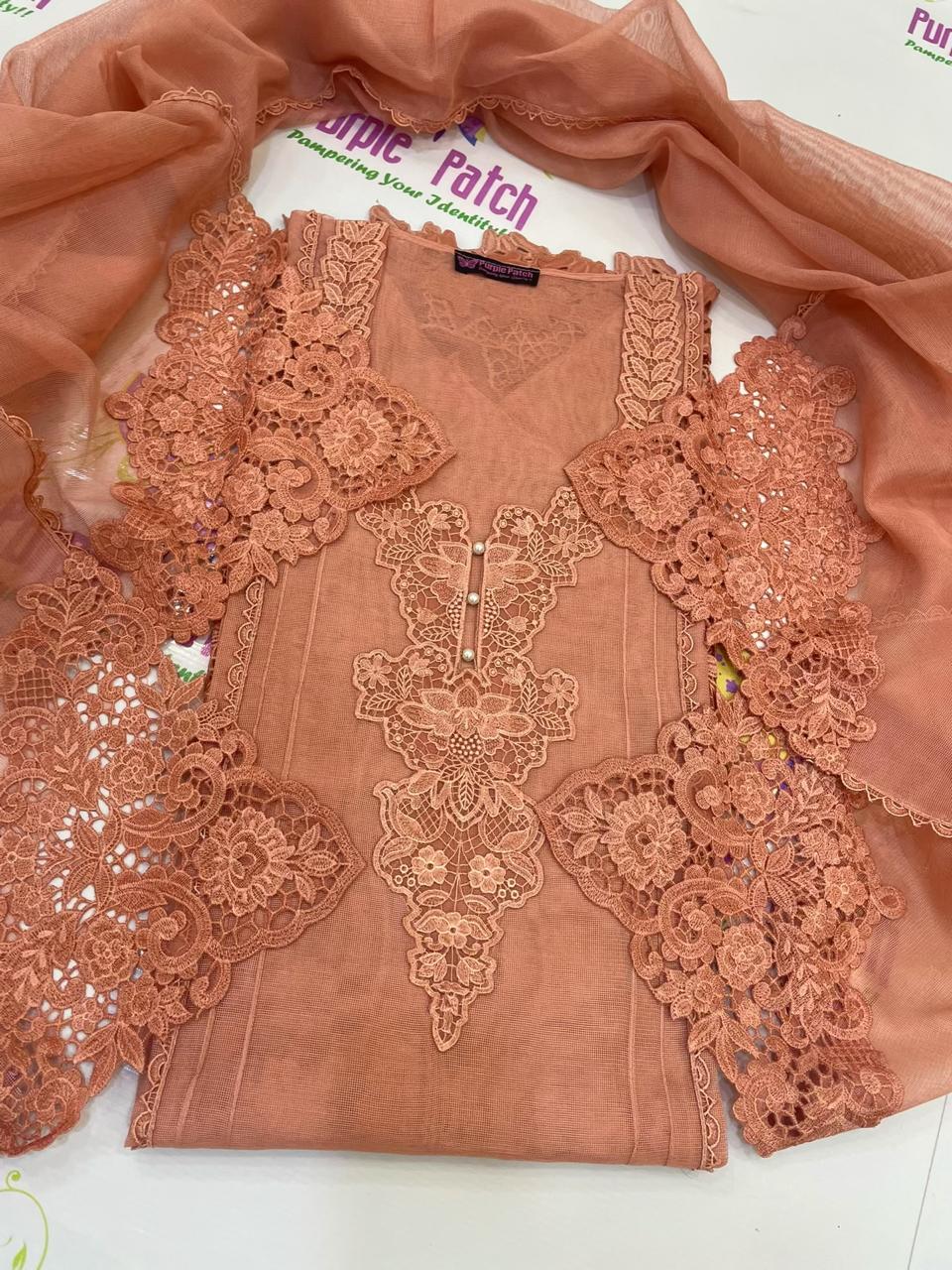 Noor E Khas Blush Peach