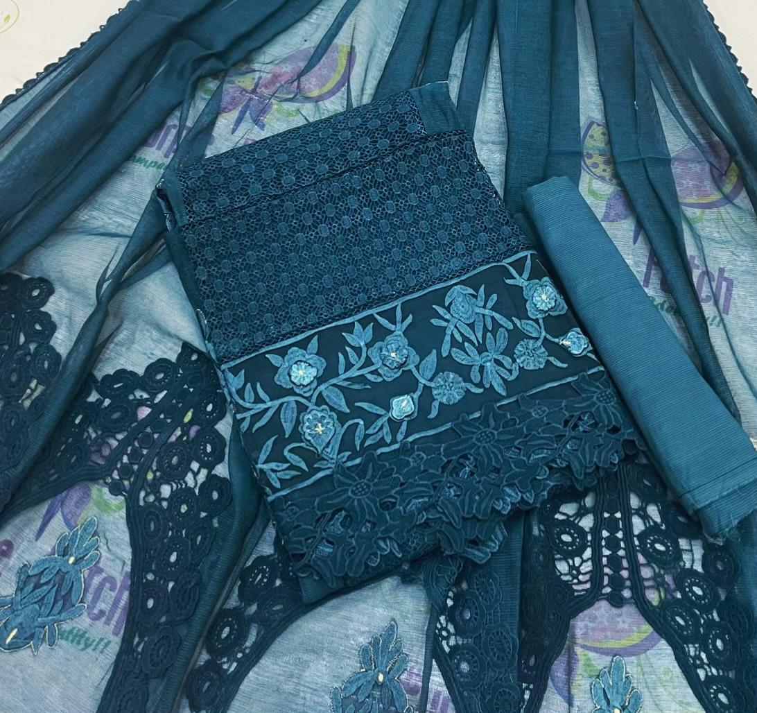 Noor E Nazakat Teal Blue