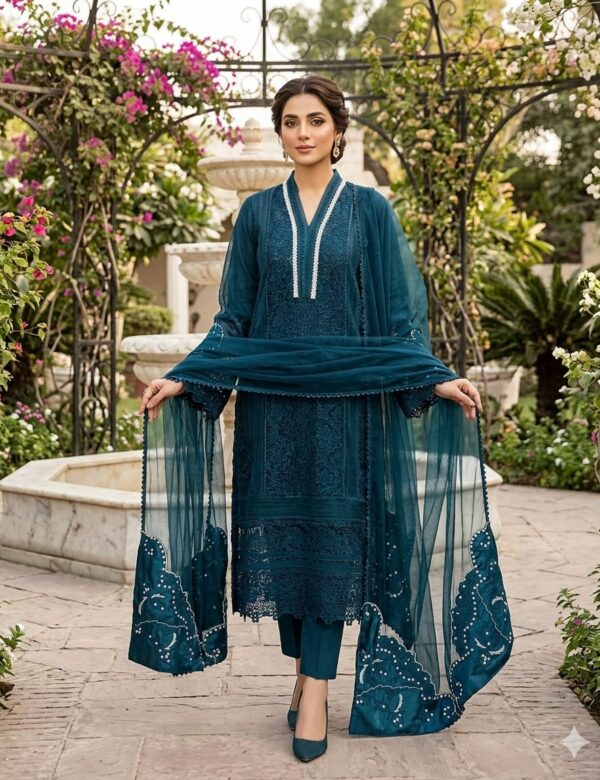 Gul Mohar Teal Blue