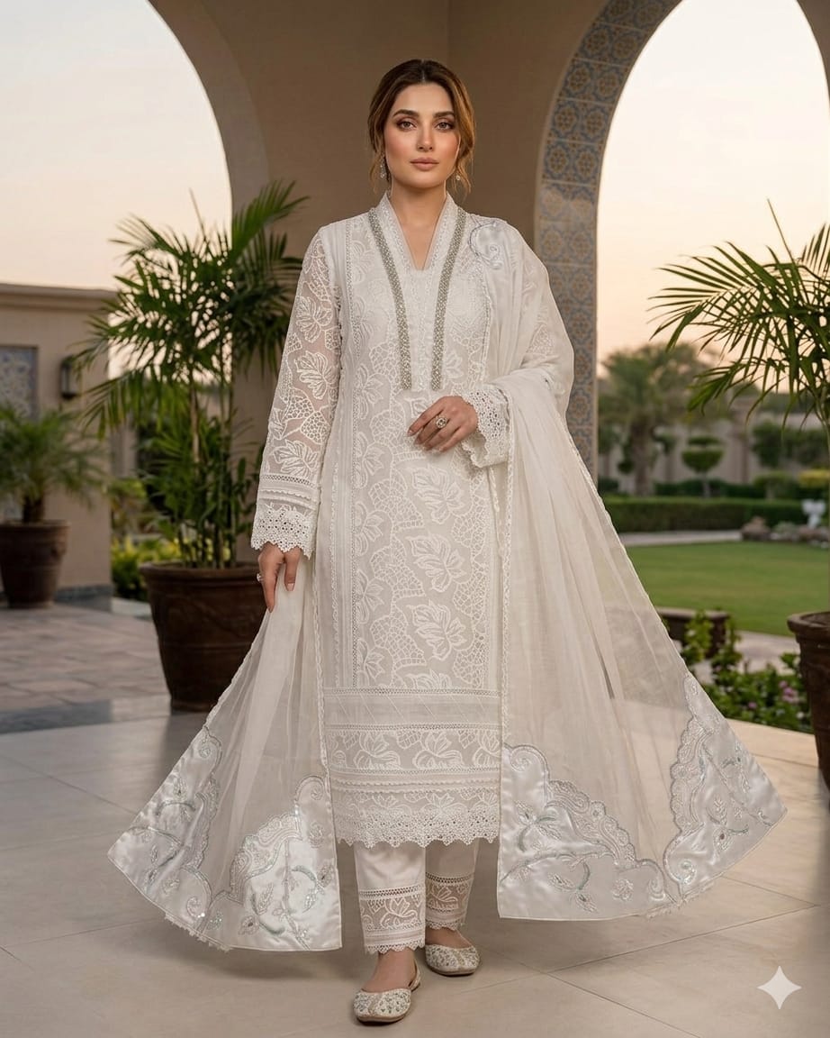 Gul Mohar Pearl White