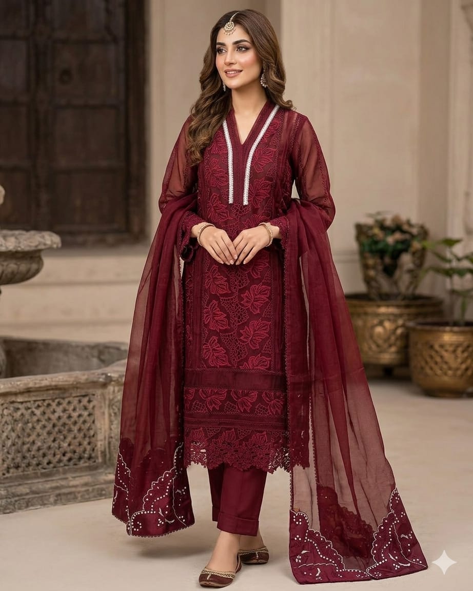 Gul Mohar Maroonish Red