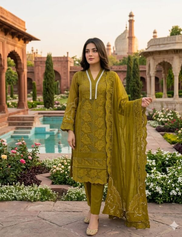 Gul Mohar Mustard Dhani Green