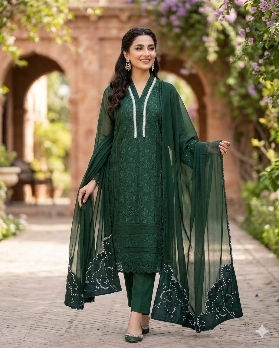 Gul Mohar Bottle Green